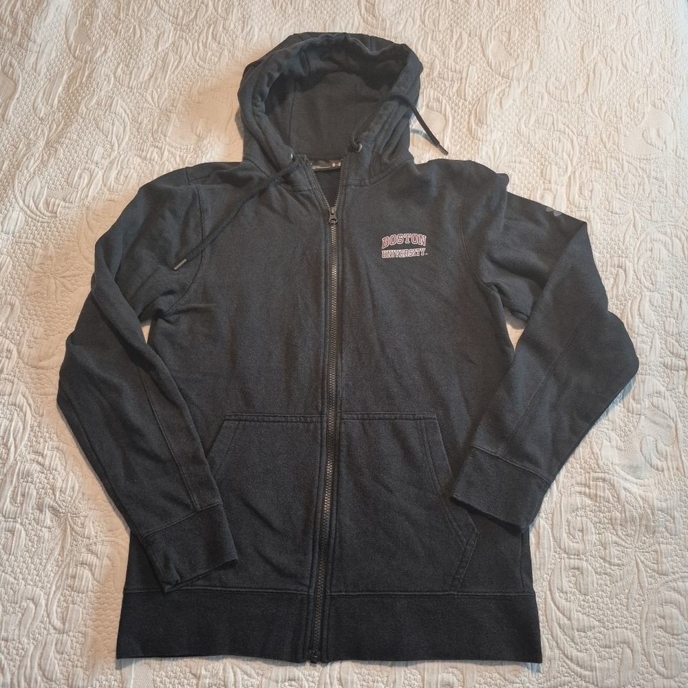 Under Armour men's small full zip hoodie has a couple pain spots & fade GUC